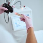 doctor in latex gloves testing a beauty device 2025 03 05 04 58 49 utc